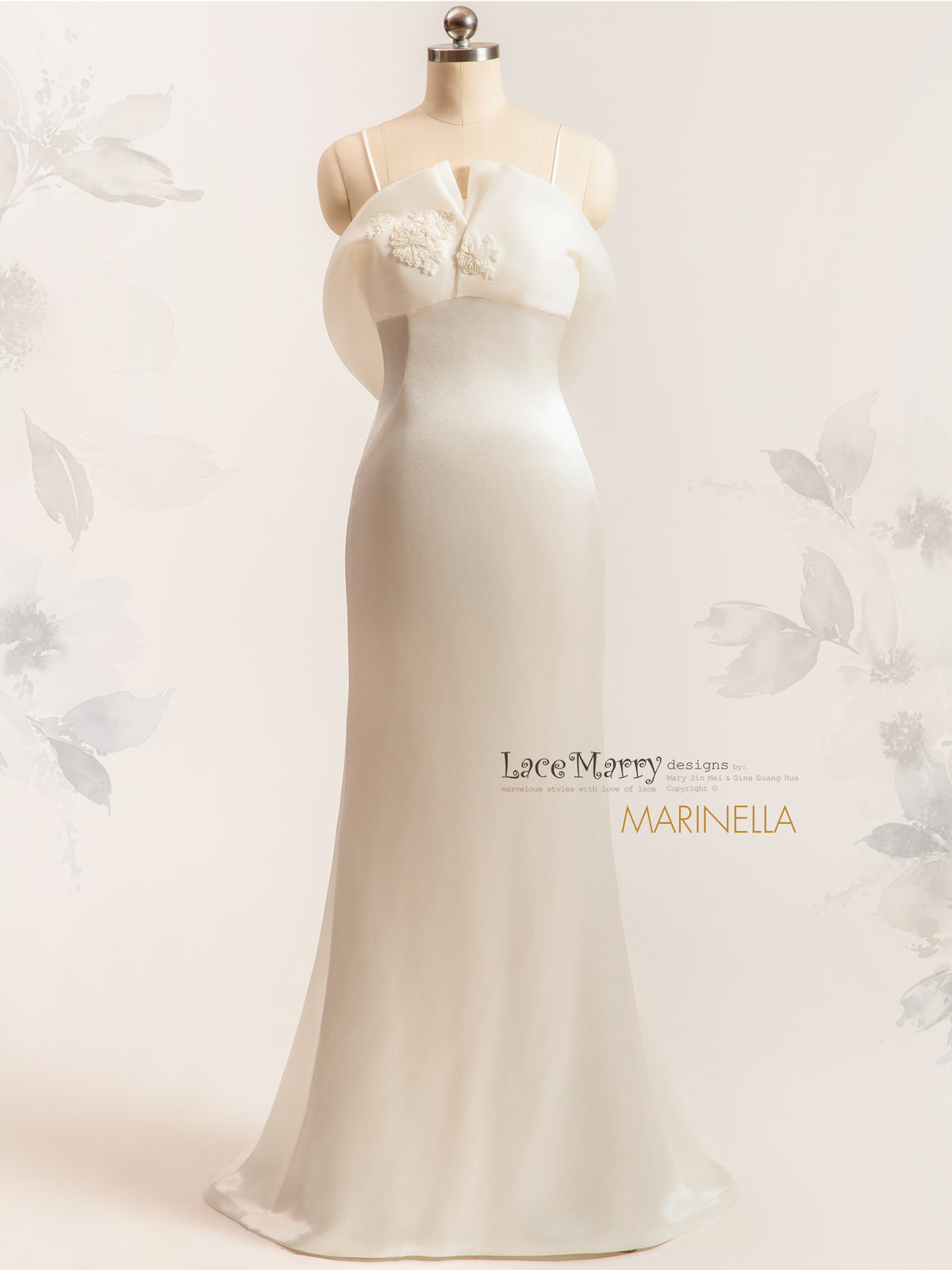 MARINELLA / Modest and Minimalist Wedding Dress