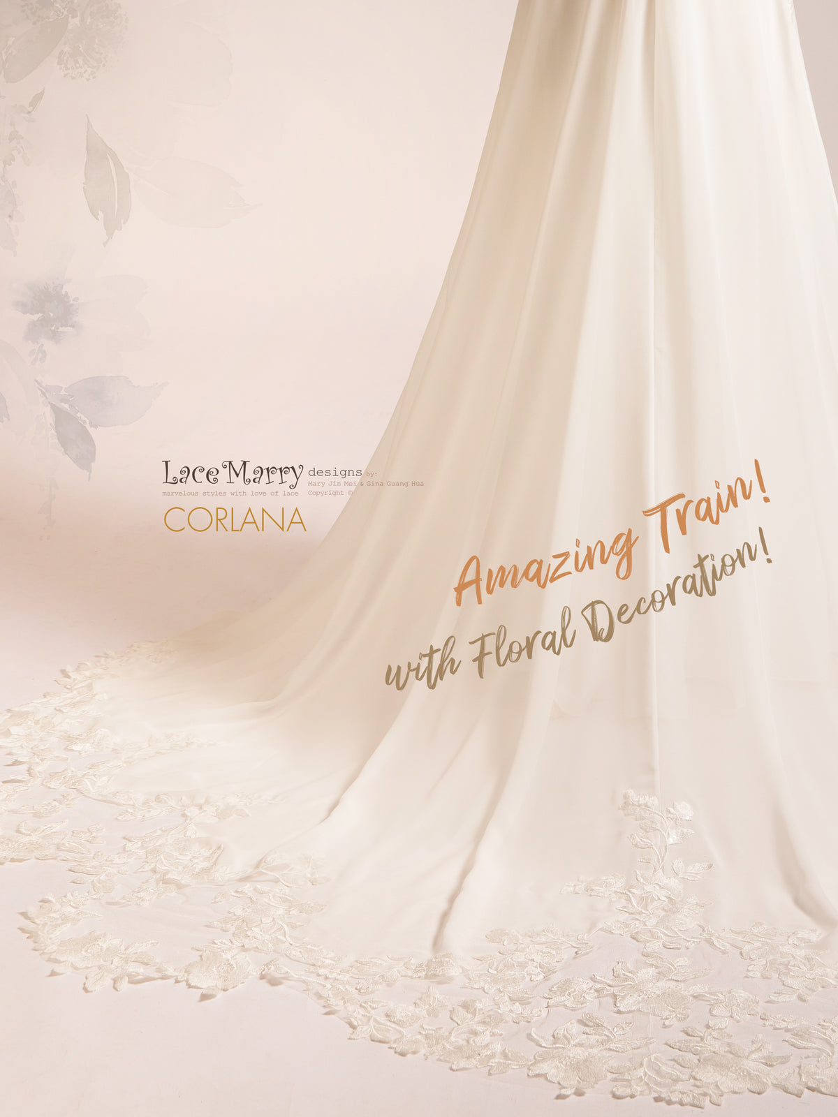 CORLANA / Sweetheart Wedding Dress with Chiffon Skirt