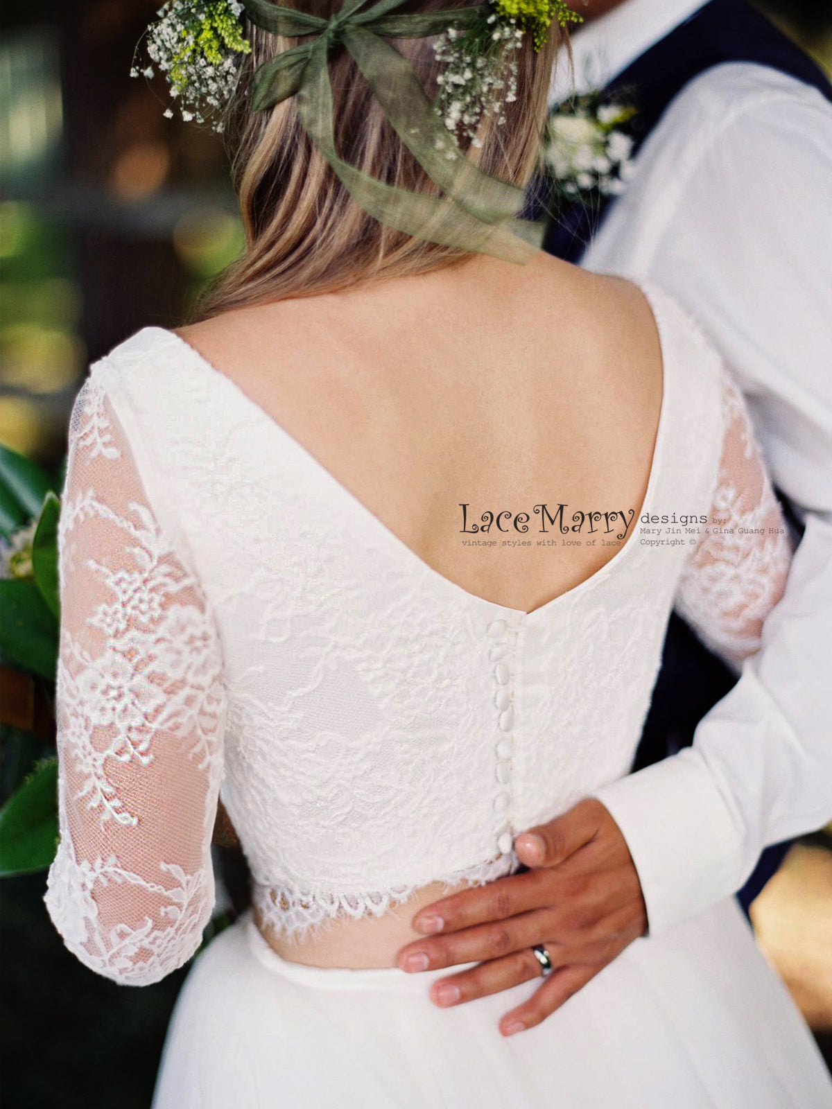 Two Piece Wedding Dress, Bridal Lace Top, White Separates, Boho Wedding  Dress, Wedding Bodysuit, White Wedding Top, Wedding Halter Top -  Canada
