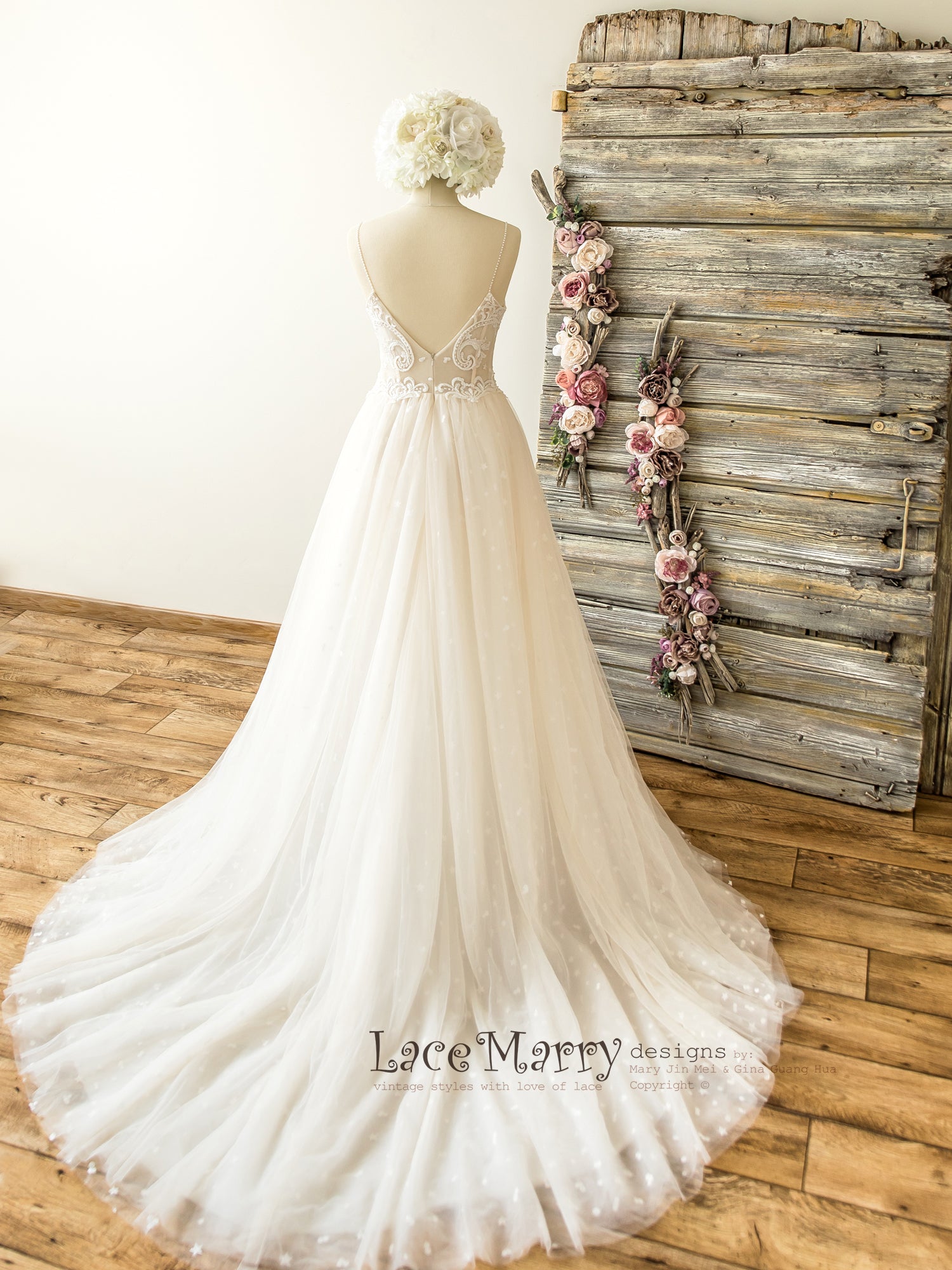2021 Vintage Princess Corset Ballgown Wedding Dress With