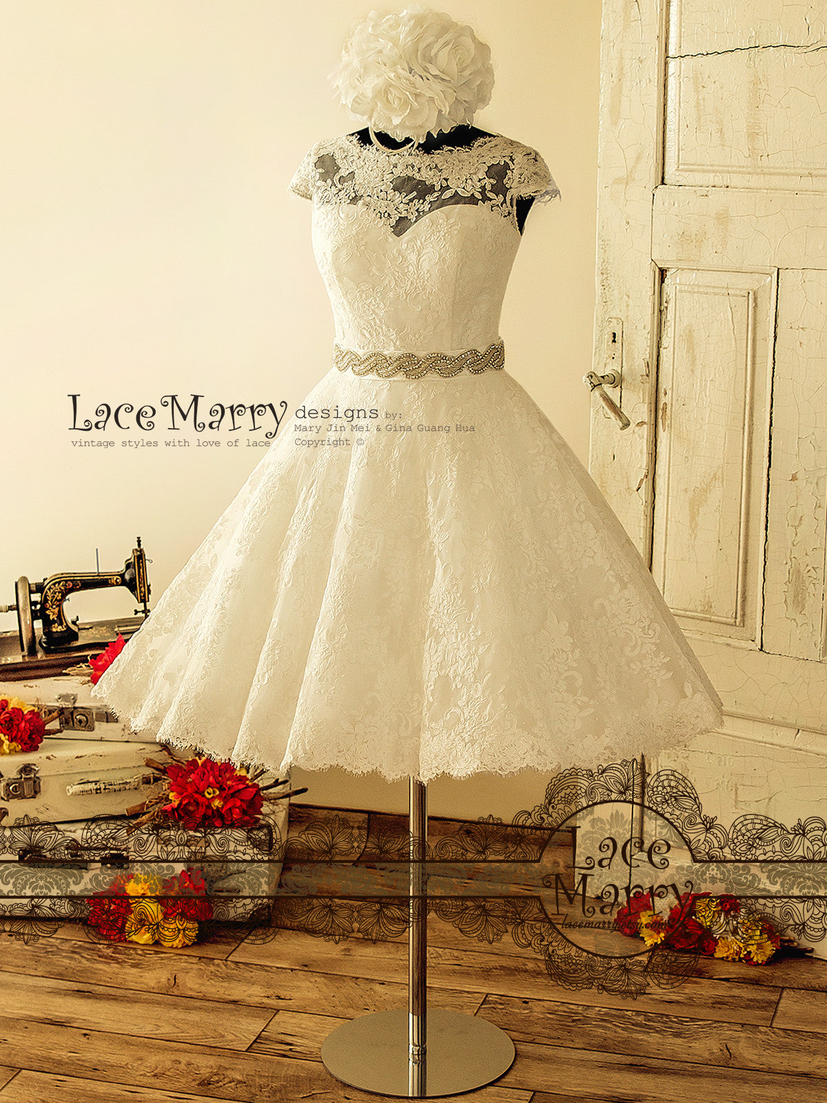 Short Wedding Dresses With Sleeves | Wedding Dresses With Sleeves - UCenter  Dress