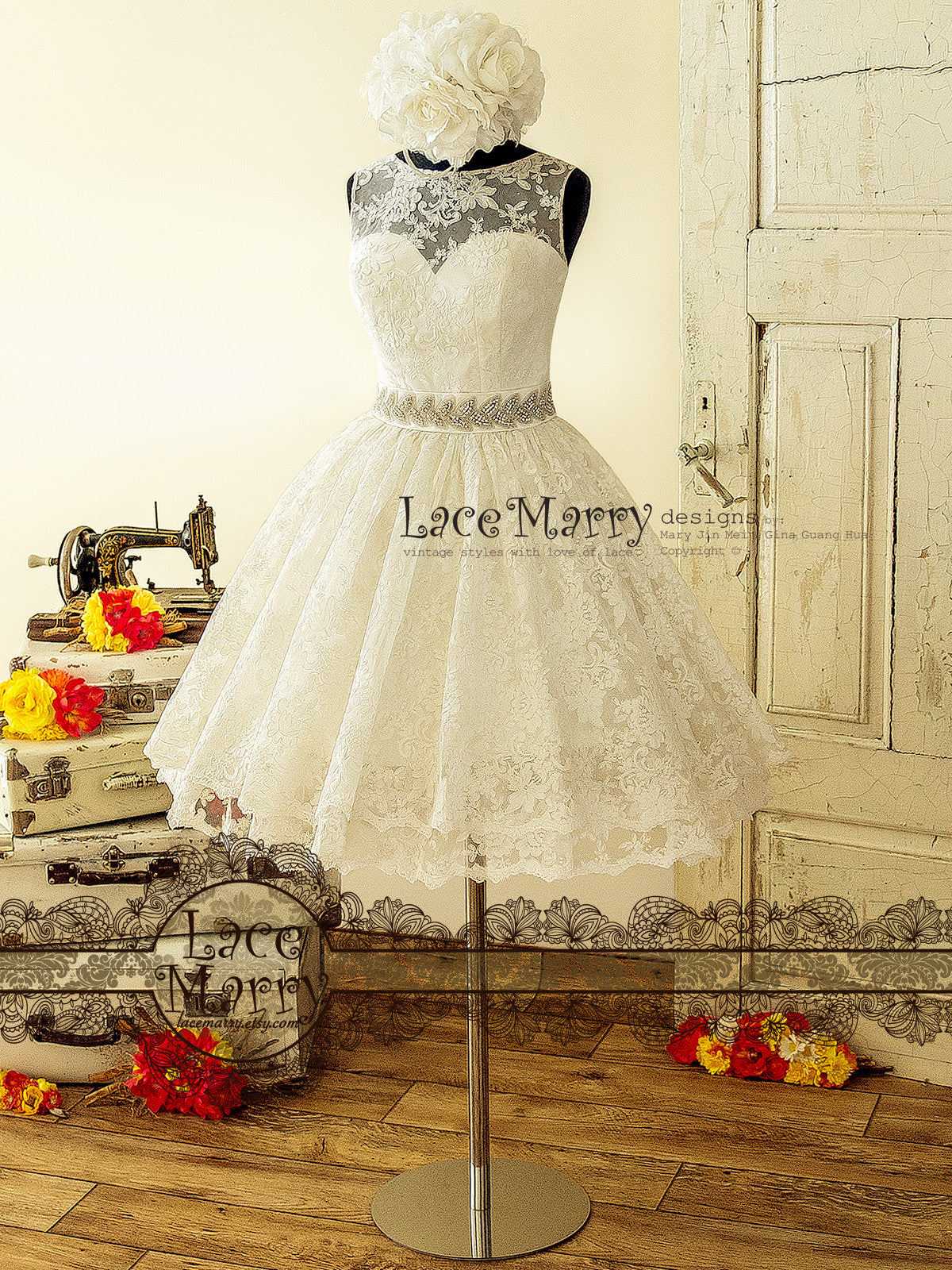 Smileven Mini Short Wedding Dress Beaded Above Knee Bridal Dresses Corset  Boho Wedding Gowns Custom Made - AliExpress